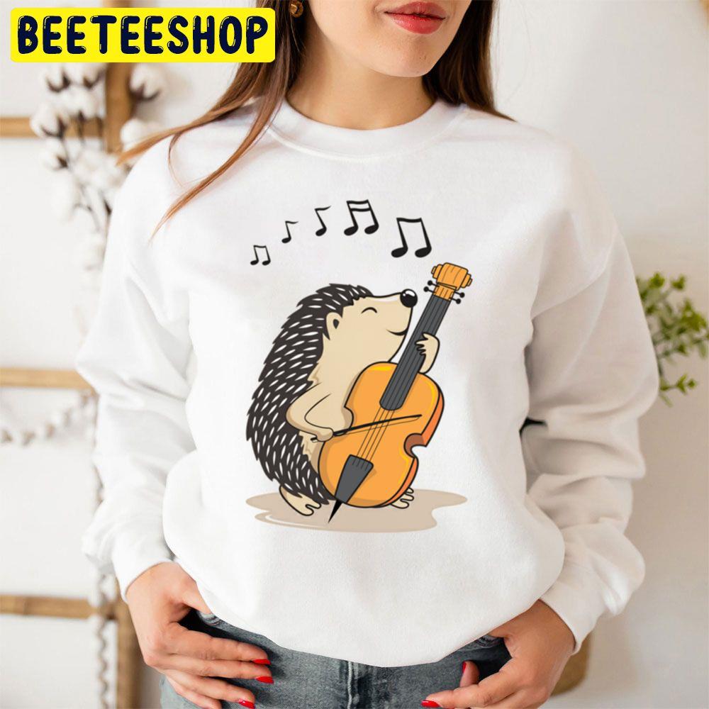 Funny Hedgehog Playing The Violin Unisex Sweatshirt Funny Hedgehog Playing The Violin Unisex Sweatshirt