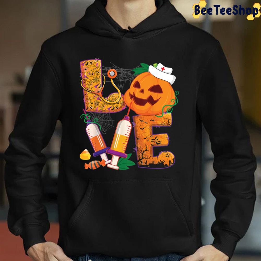 Funny Pumpkin Love Nurse Halloween Trending Unisex Sweatshirt Funny Pumpkin Love Nurse Halloween Trending Unisex Sweatshirt