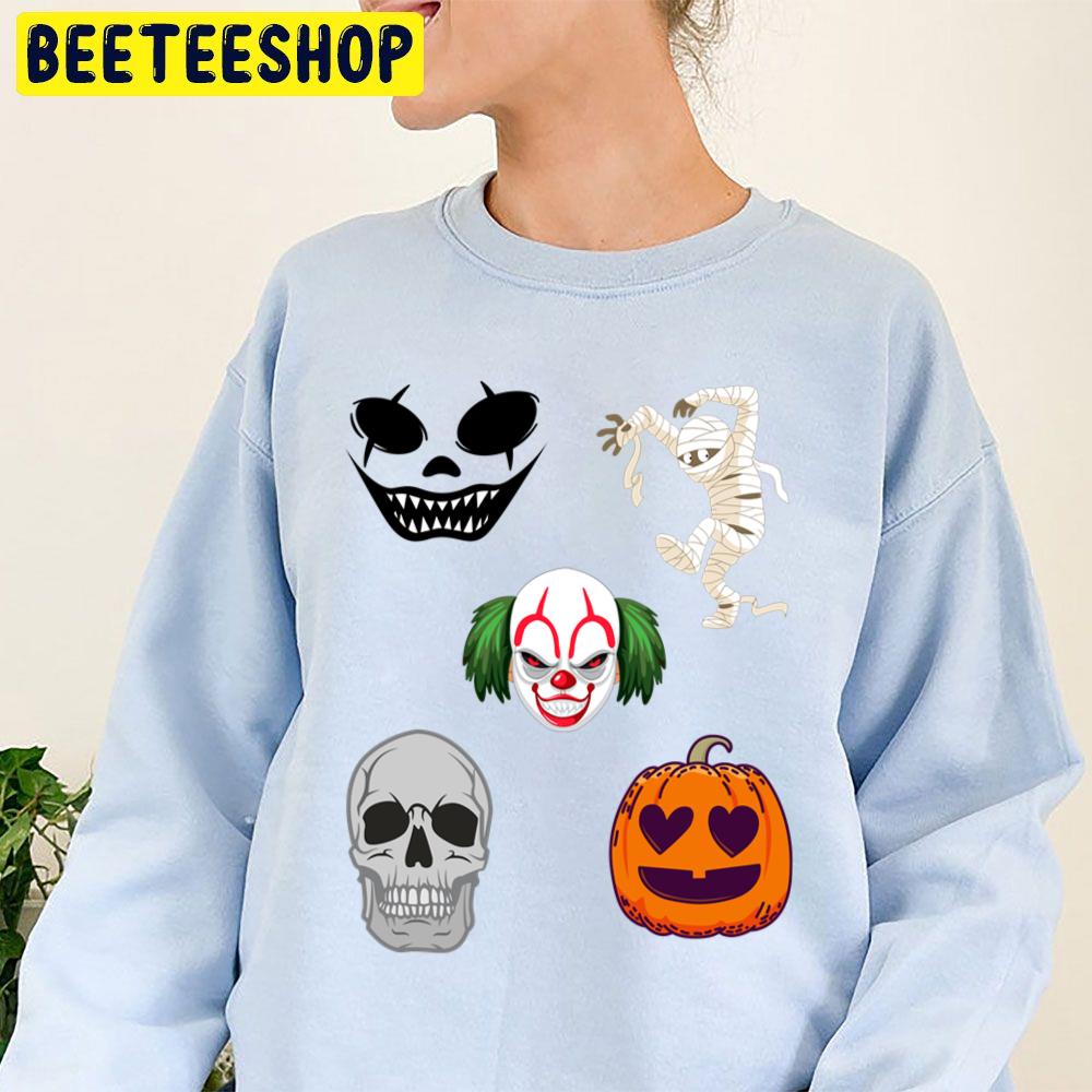 Funny Skull Pumpkin Pennywise Zombie Halloween Trending Unisex Sweatshirt Funny Skull Pumpkin Pennywise Zombie Halloween Trending Unisex Sweatshirt