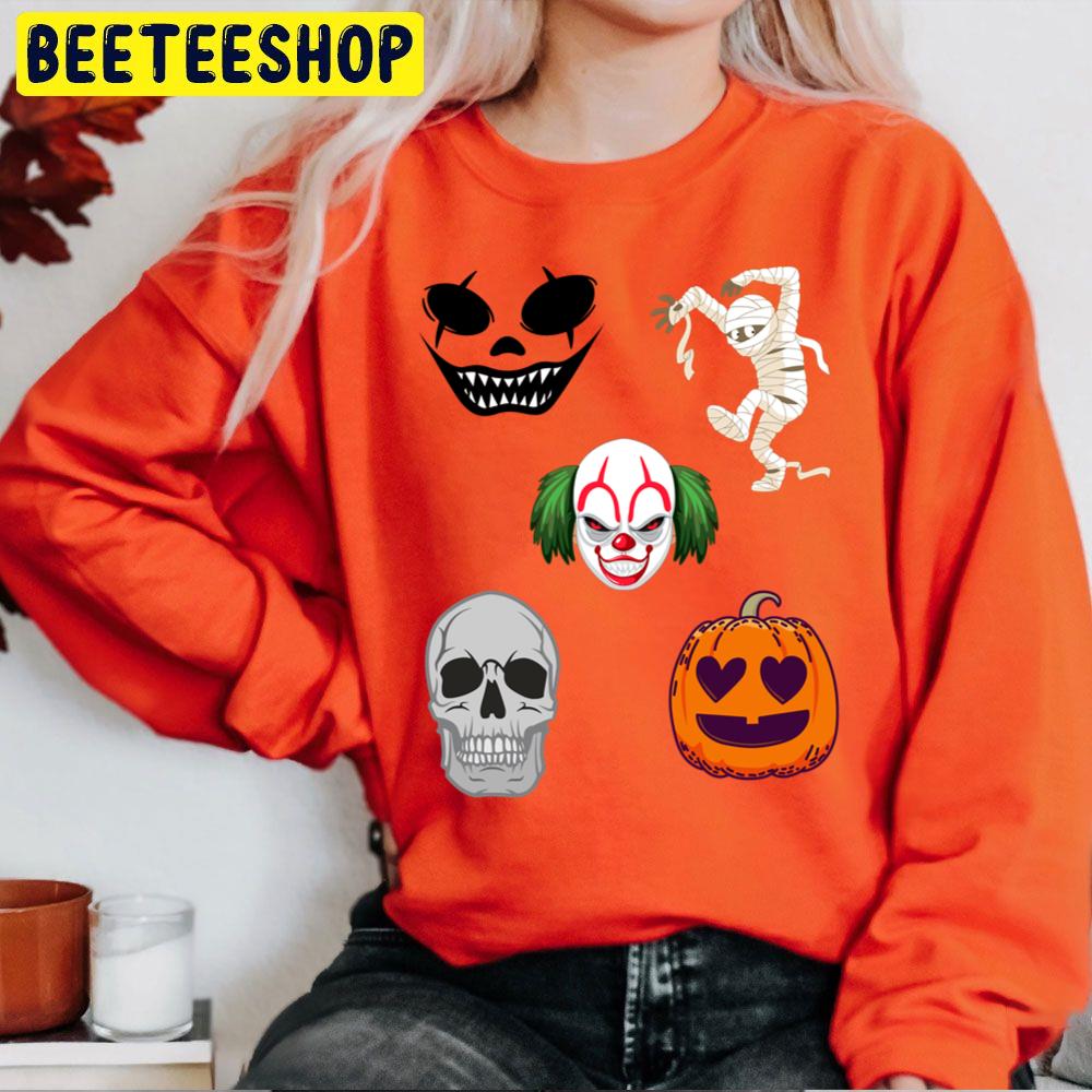 Funny Skull Pumpkin Pennywise Zombie Halloween Trending Unisex Sweatshirt Funny Skull Pumpkin Pennywise Zombie Halloween Trending Unisex Sweatshirt
