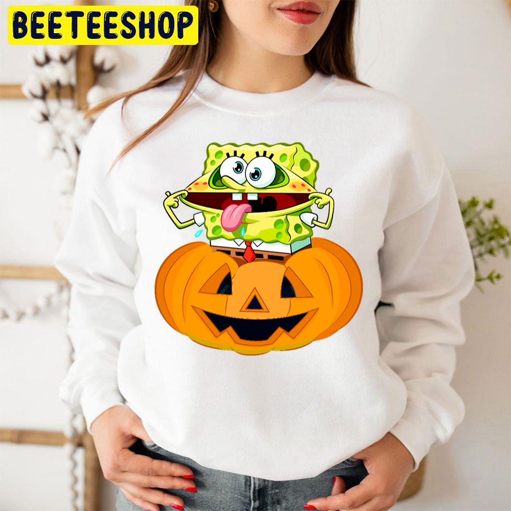 Funny Spongebob Pumpkin Halloween Unisex Sweatshirt Funny Spongebob Pumpkin Halloween Unisex Sweatshirt