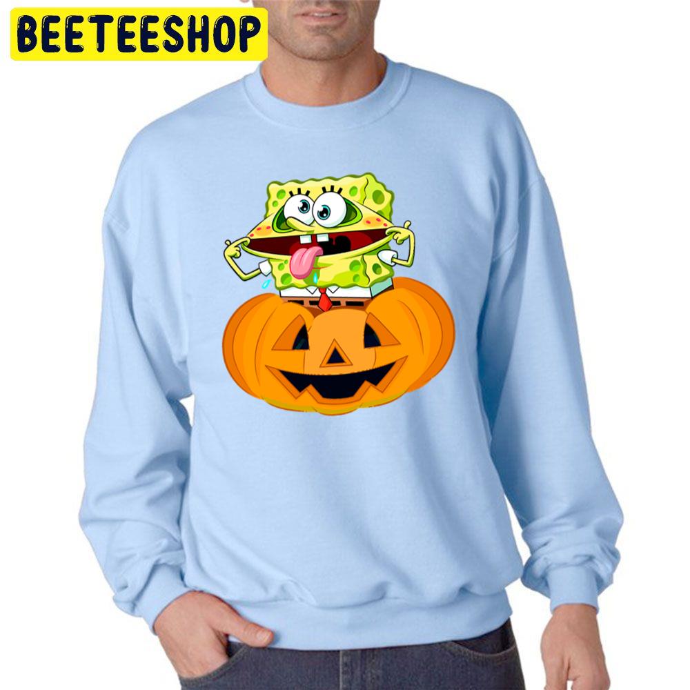 Funny Spongebob Pumpkin Halloween Unisex Sweatshirt Funny Spongebob Pumpkin Halloween Unisex Sweatshirt