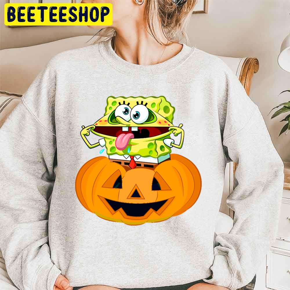 Funny Spongebob Pumpkin Halloween Unisex Sweatshirt Funny Spongebob Pumpkin Halloween Unisex Sweatshirt
