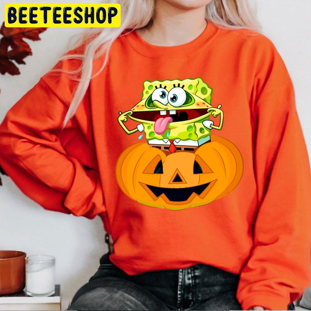 Funny Spongebob Pumpkin Halloween Unisex Sweatshirt Funny Spongebob Pumpkin Halloween Unisex Sweatshirt