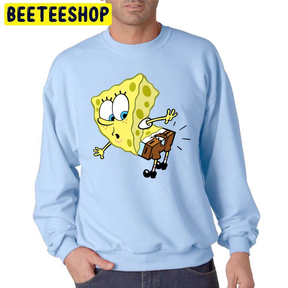 Funny Spongebob With Cut Pants Unisex Sweatshirt Funny Spongebob With Cut Pants Unisex Sweatshirt