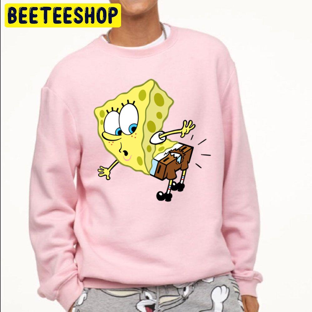 Funny Spongebob With Cut Pants Unisex Sweatshirt Funny Spongebob With Cut Pants Unisex Sweatshirt