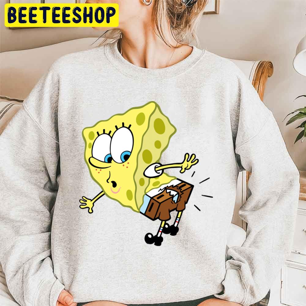 Funny Spongebob With Cut Pants Unisex Sweatshirt Funny Spongebob With Cut Pants Unisex Sweatshirt