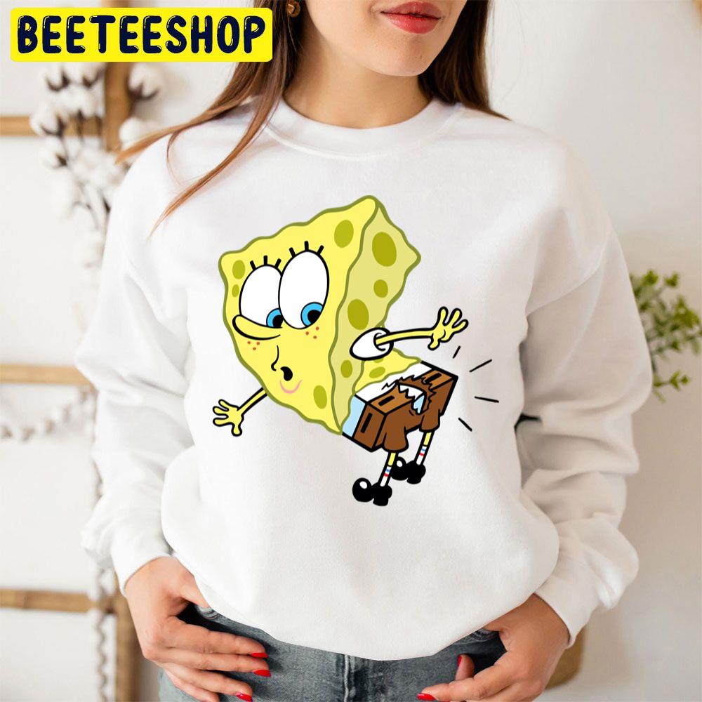 Funny Spongebob With Cut Pants Unisex Sweatshirt Funny Spongebob With Cut Pants Unisex Sweatshirt