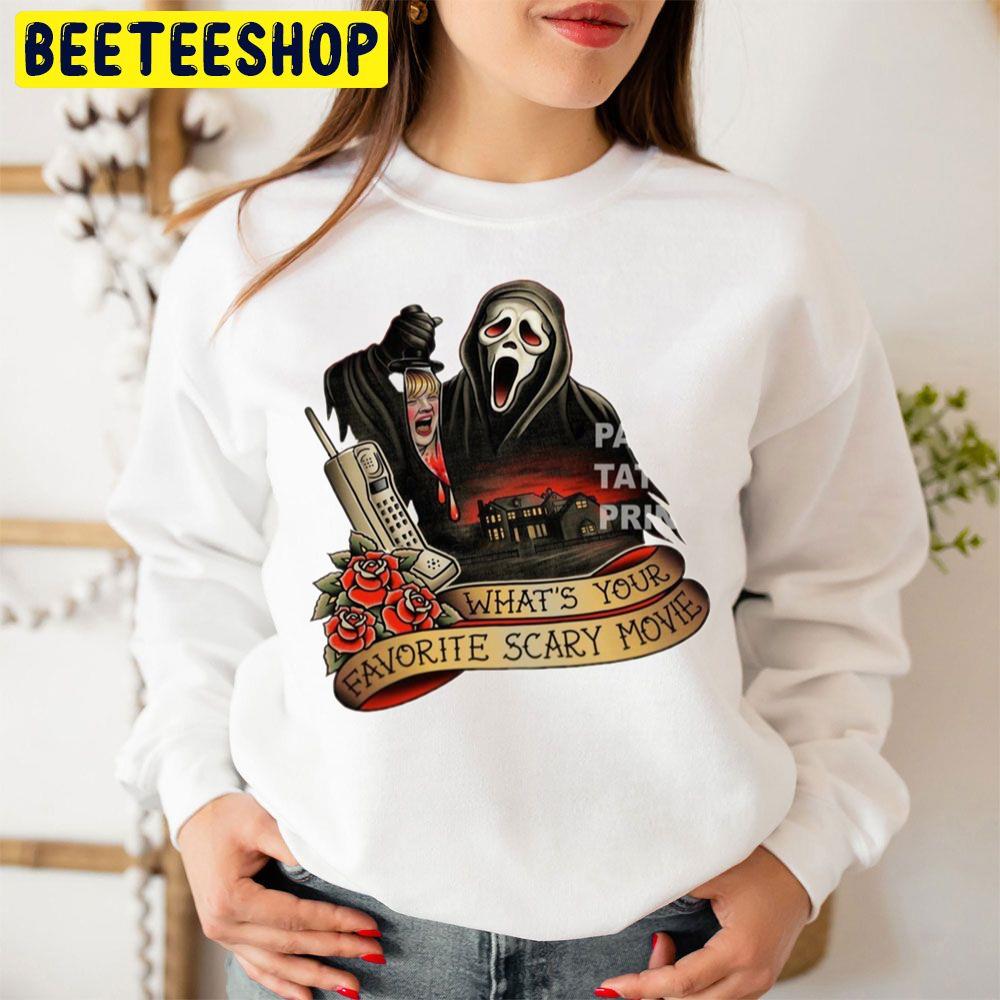 Ghostface What's Your Favorite Scary Movie Unisex Sweatshirt Ghostface What's Your Favorite Scary Movie Unisex Sweatshirt