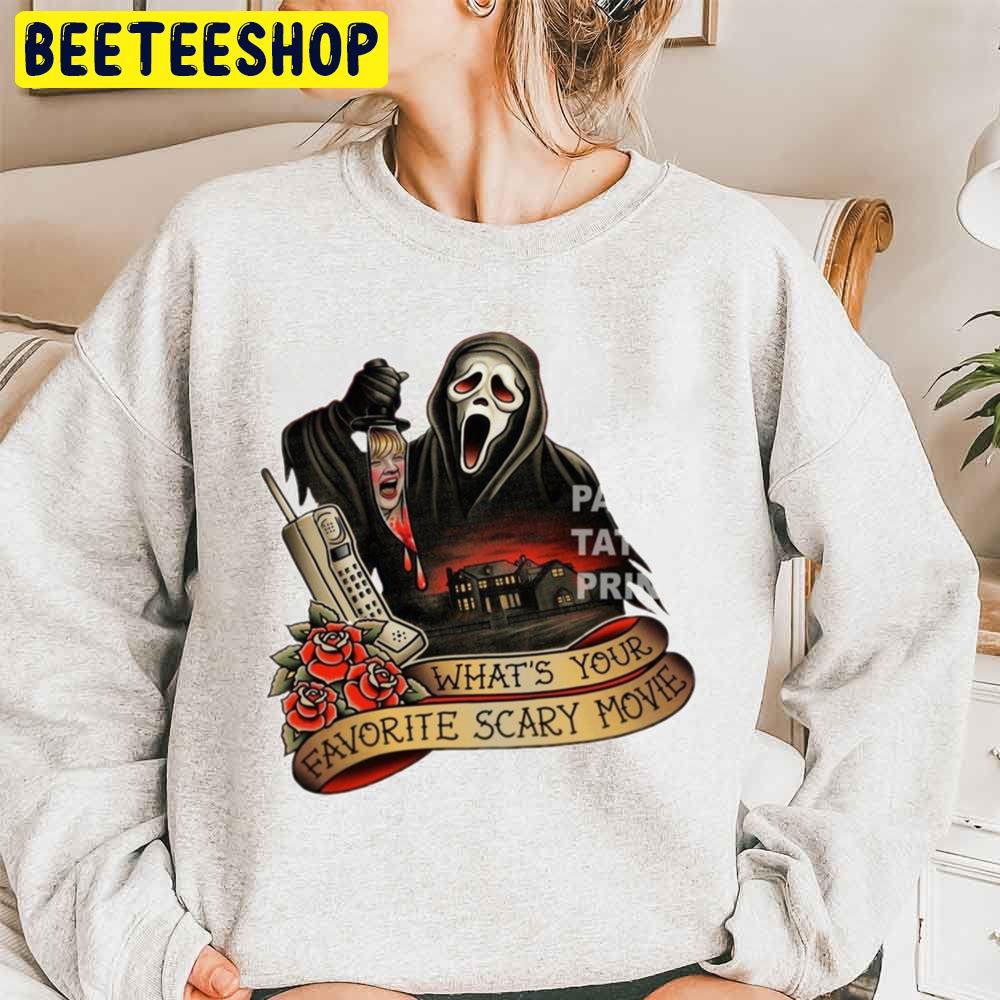 Ghostface What's Your Favorite Scary Movie Unisex Sweatshirt Ghostface What's Your Favorite Scary Movie Unisex Sweatshirt