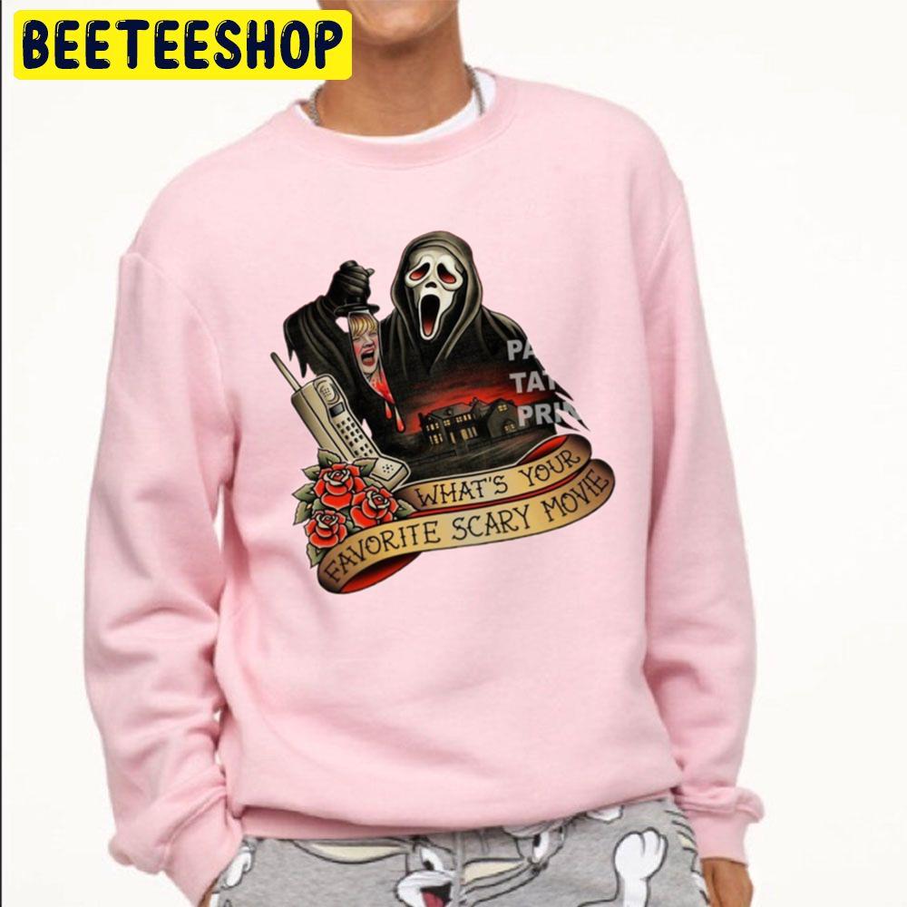 Ghostface What's Your Favorite Scary Movie Unisex Sweatshirt Ghostface What's Your Favorite Scary Movie Unisex Sweatshirt