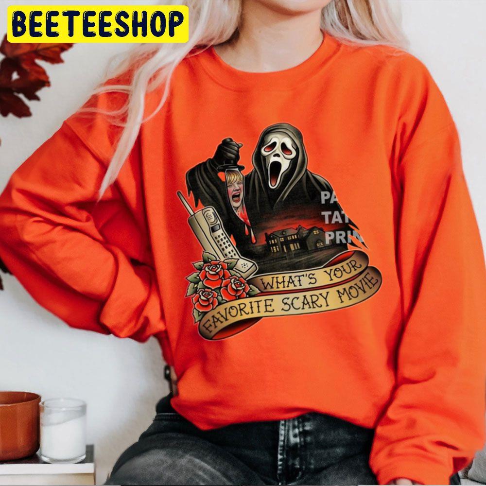 Ghostface What's Your Favorite Scary Movie Unisex Sweatshirt Ghostface What's Your Favorite Scary Movie Unisex Sweatshirt