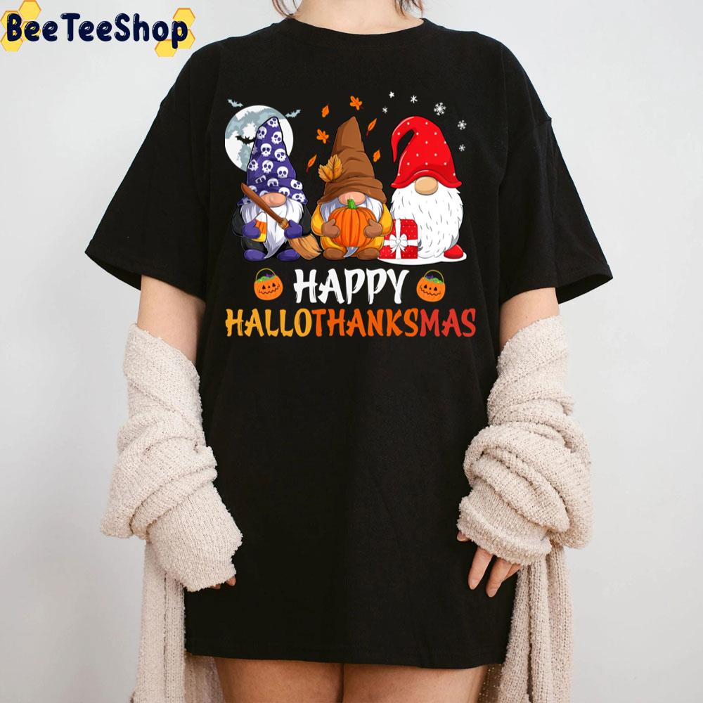 Gnome Halloween Thanksgiving Christmas Happy Hallothankmas Trending Unisex Sweatshirt Gnome Halloween Thanksgiving Christmas Happy Hallothankmas Trending Unisex Sweatshirt