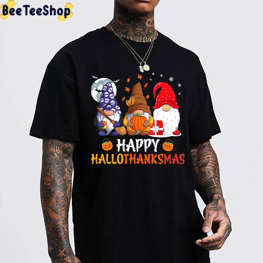 Gnome Halloween Thanksgiving Christmas Happy Hallothankmas Trending Unisex Sweatshirt Gnome Halloween Thanksgiving Christmas Happy Hallothankmas Trending Unisex Sweatshirt