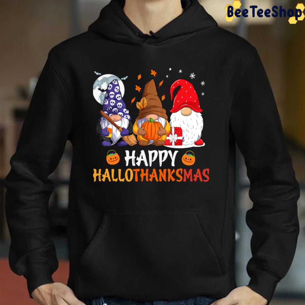 Gnome Halloween Thanksgiving Christmas Happy Hallothankmas Trending Unisex Sweatshirt Gnome Halloween Thanksgiving Christmas Happy Hallothankmas Trending Unisex Sweatshirt