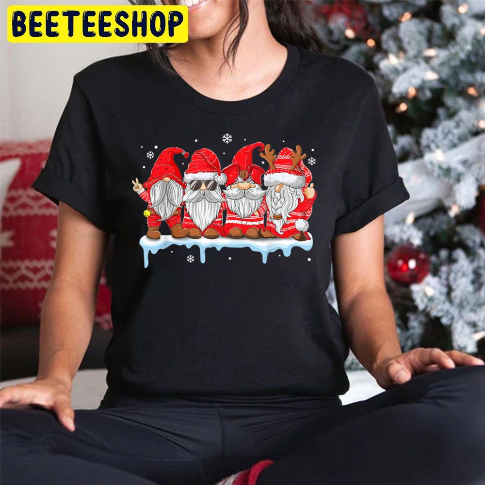 Gnomes In Red Knit Christmas X Mas Trending Unisex Hoodie Gnomes In Red Knit Christmas X Mas Trending Unisex Hoodie