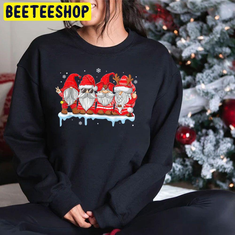 Gnomes In Red Knit Christmas X Mas Trending Unisex Hoodie Gnomes In Red Knit Christmas X Mas Trending Unisex Hoodie