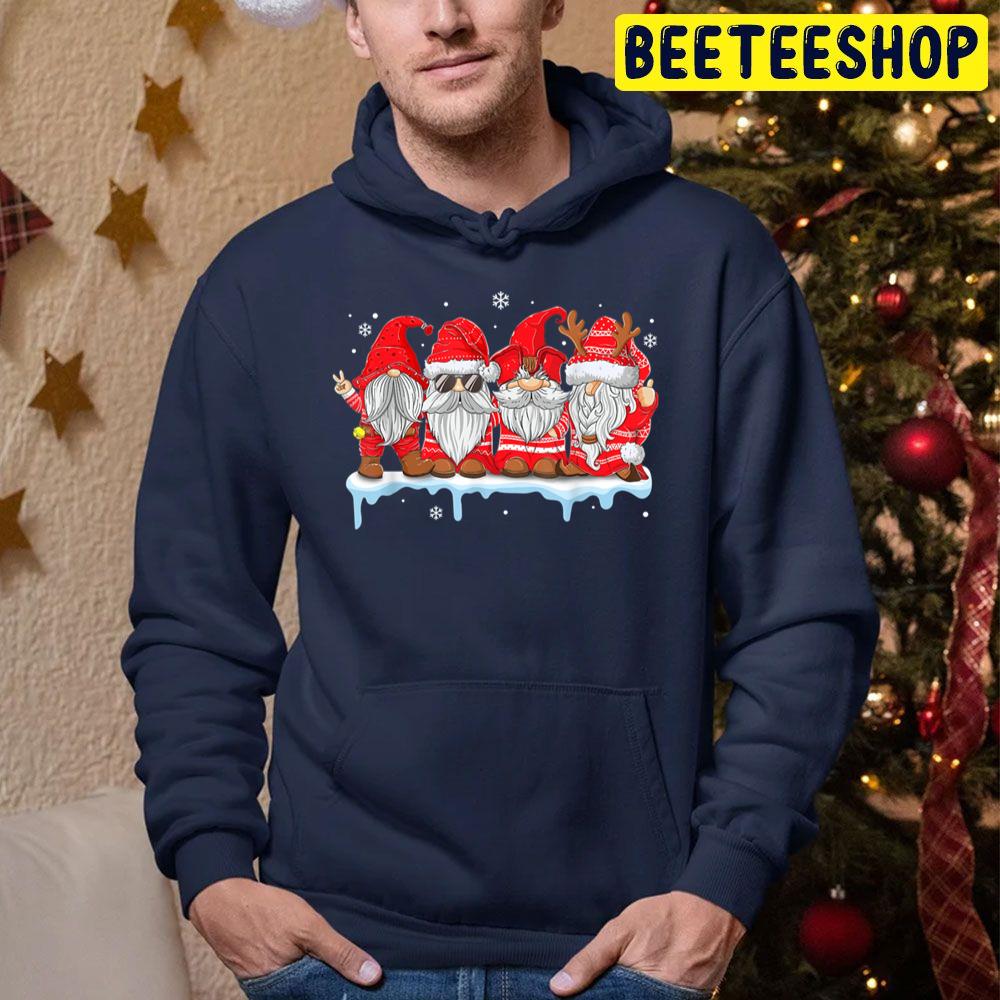 Gnomes In Red Knit Christmas X Mas Trending Unisex Hoodie Gnomes In Red Knit Christmas X Mas Trending Unisex Hoodie