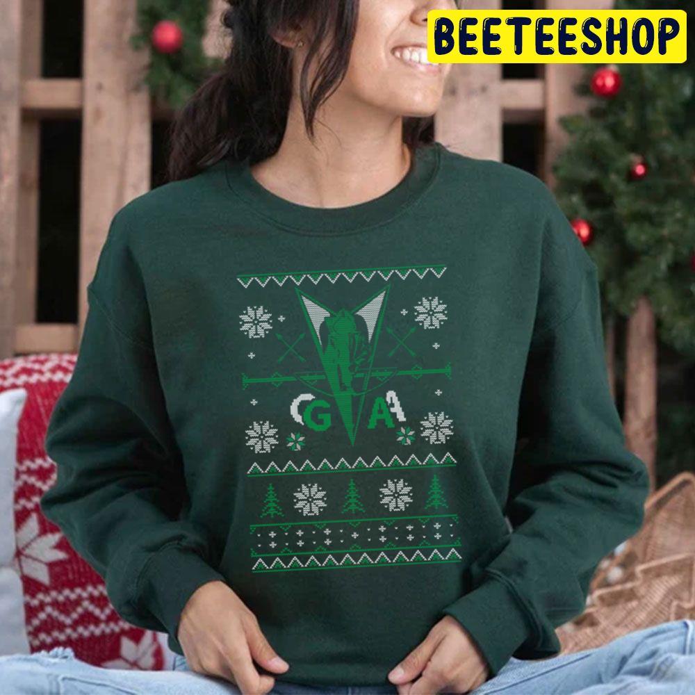 Green Arrow Knit Christmass Trending Unisex Hoodie Green Arrow Knit Christmass Trending Unisex Hoodie