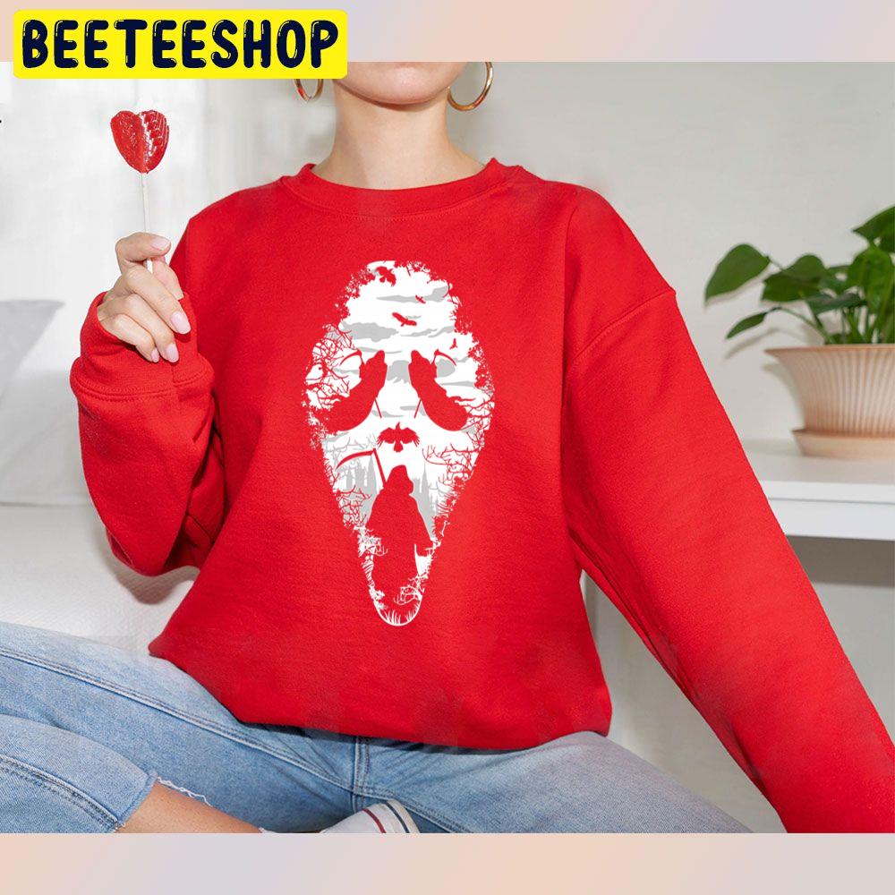 Grim Reaper Face Halloween Horror Trick Or Treat Scary Unisex Sweatshirt Grim Reaper Face Halloween Horror Trick Or Treat Scary Unisex Sweatshirt