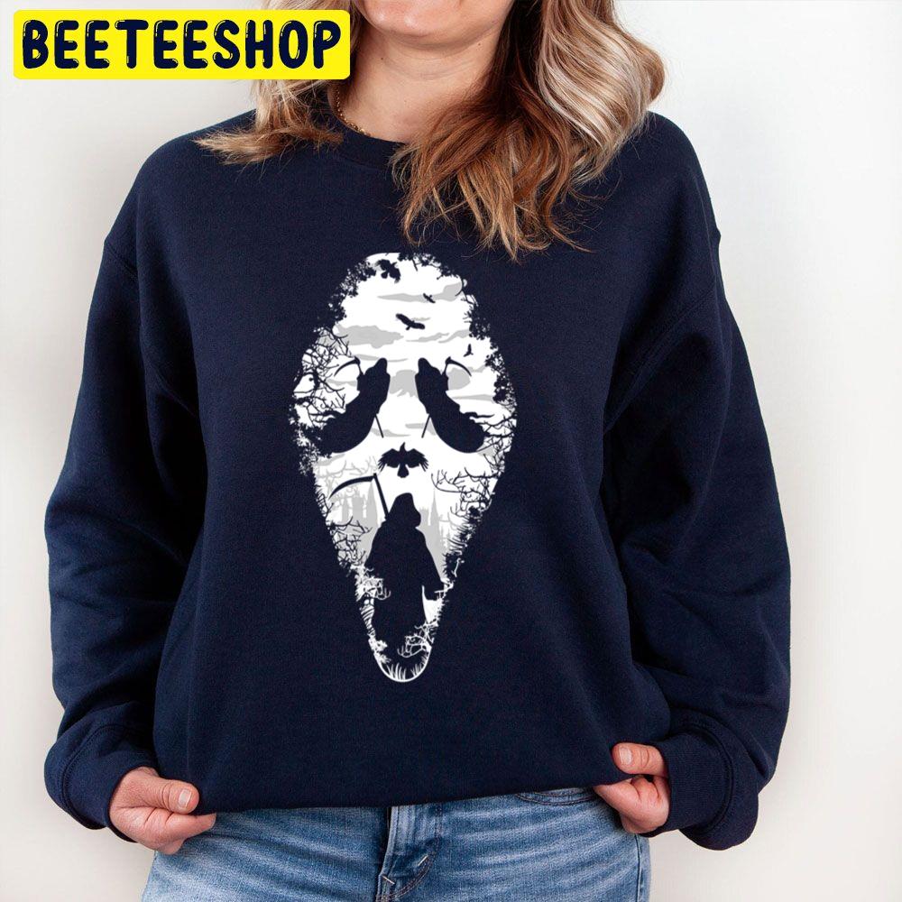 Grim Reaper Face Halloween Horror Trick Or Treat Scary Unisex Sweatshirt Grim Reaper Face Halloween Horror Trick Or Treat Scary Unisex Sweatshirt