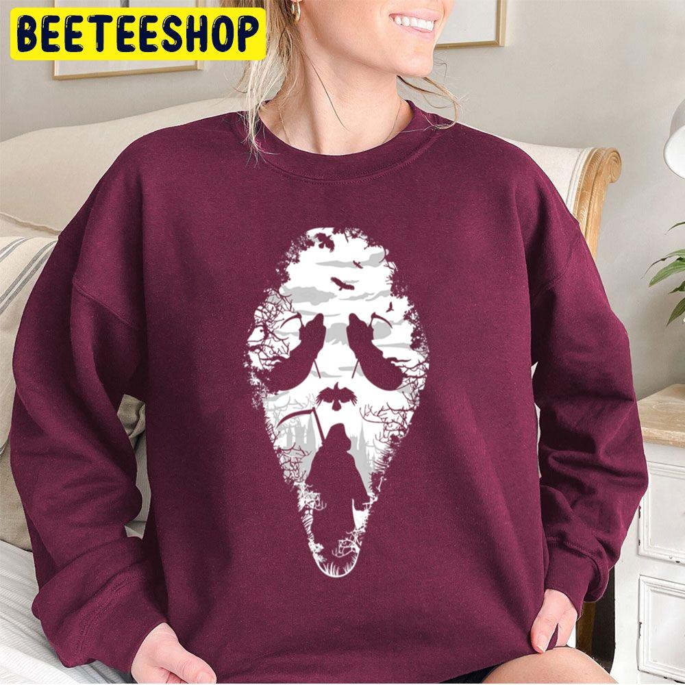 Grim Reaper Face Halloween Horror Trick Or Treat Scary Unisex Sweatshirt Grim Reaper Face Halloween Horror Trick Or Treat Scary Unisex Sweatshirt