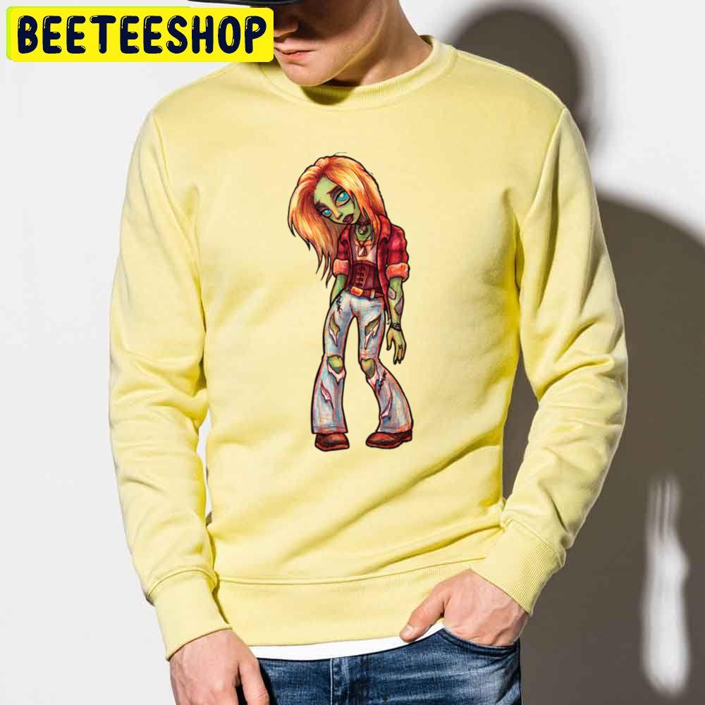 Grunge Zombie Girl Trending Unisex Sweatshirt Grunge Zombie Girl Trending Unisex Sweatshirt
