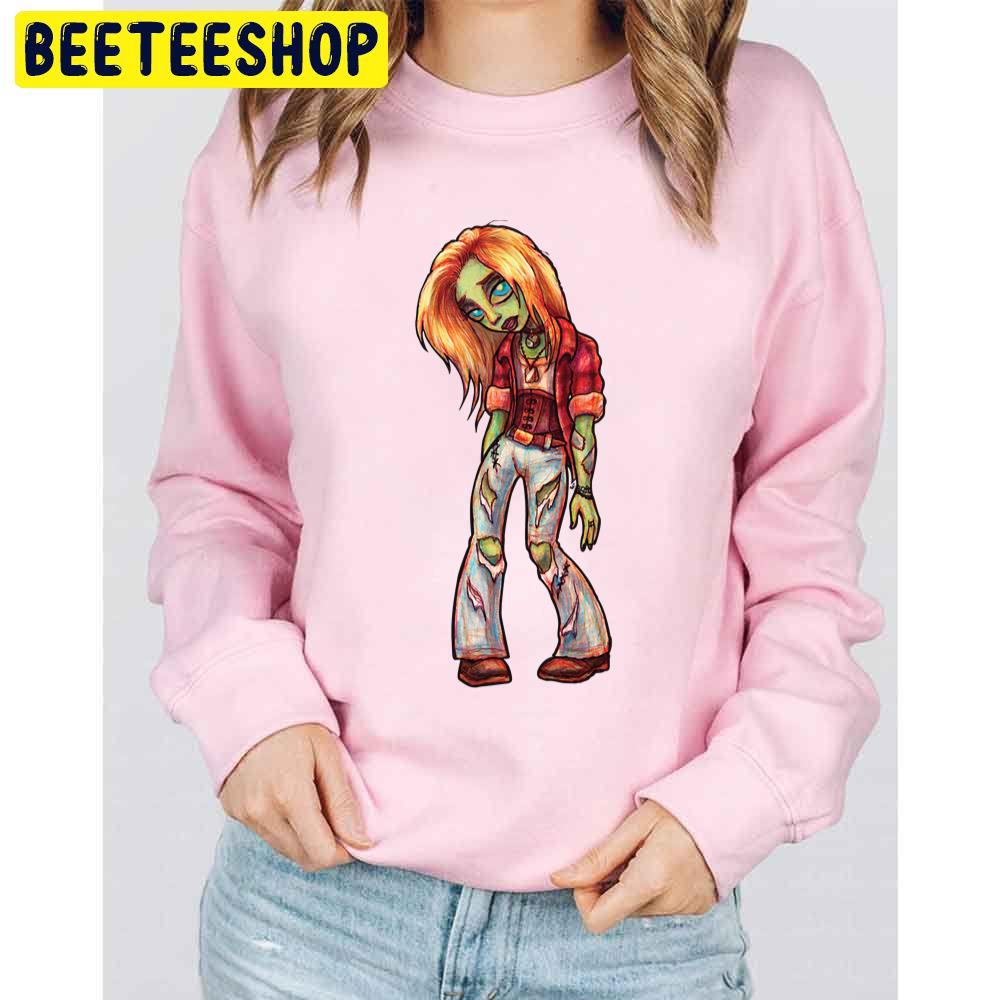 Grunge Zombie Girl Trending Unisex Sweatshirt Grunge Zombie Girl Trending Unisex Sweatshirt