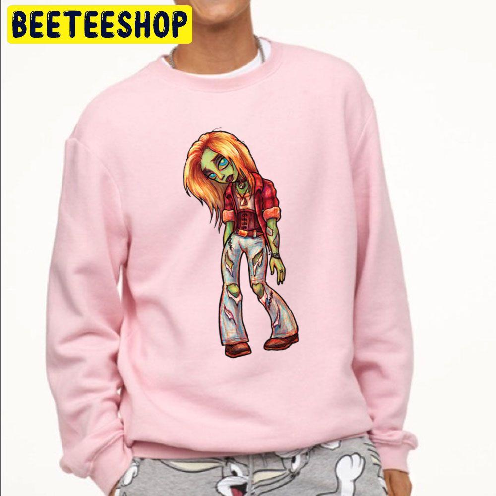 Grunge Zombie Girl Trending Unisex Sweatshirt Grunge Zombie Girl Trending Unisex Sweatshirt