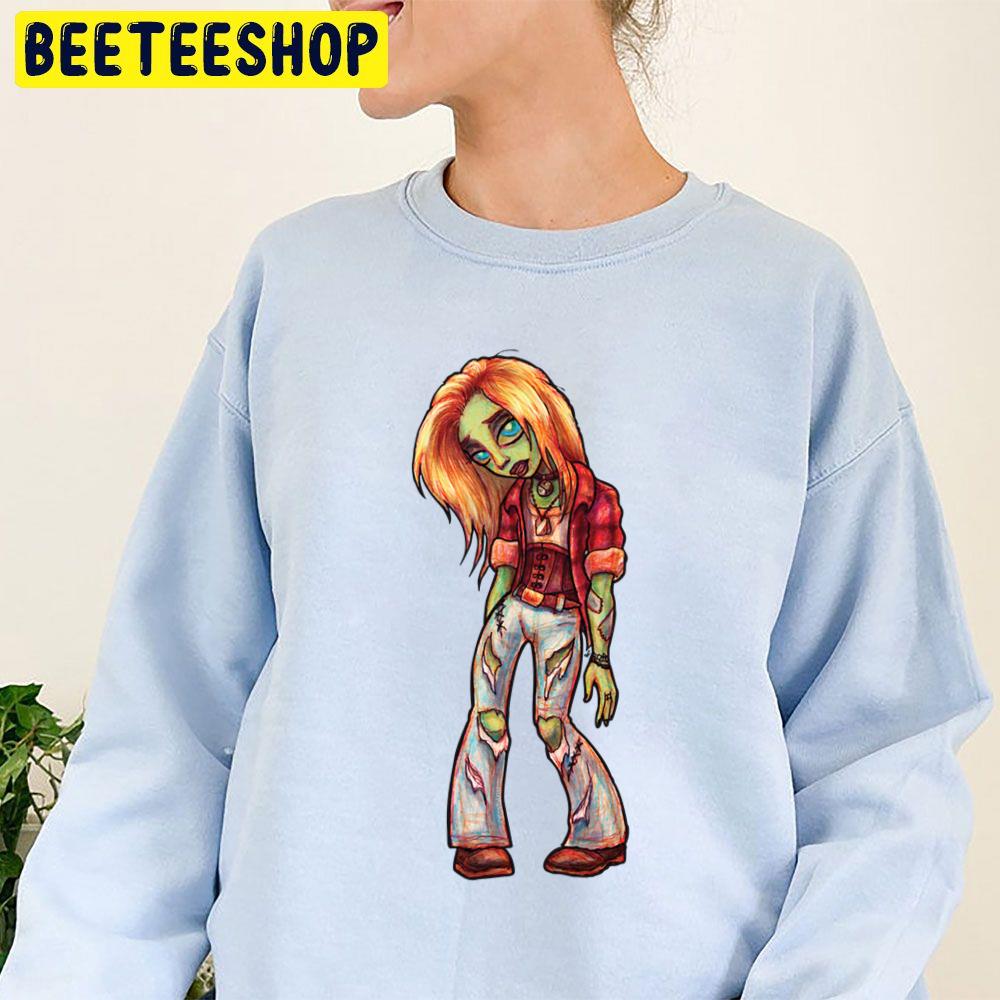 Grunge Zombie Girl Trending Unisex Sweatshirt Grunge Zombie Girl Trending Unisex Sweatshirt