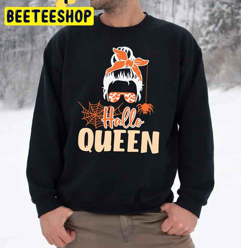 Hallo Queen Funny Hallowee Trending Unisex Sweatshirt Hallo Queen Funny Hallowee Trending Unisex Sweatshirt