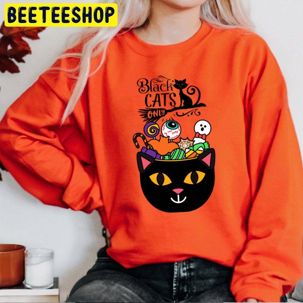 Halloween Food Black Cat Unisex Sweatshirt Halloween Food Black Cat Unisex Sweatshirt