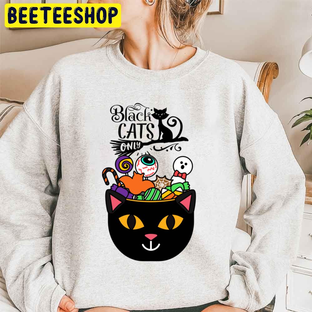 Halloween Food Black Cat Unisex Sweatshirt Halloween Food Black Cat Unisex Sweatshirt