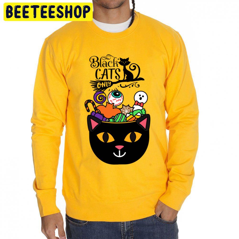 Halloween Food Black Cat Unisex Sweatshirt Halloween Food Black Cat Unisex Sweatshirt