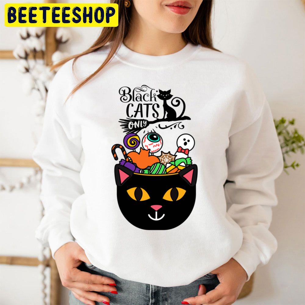 Halloween Food Black Cat Unisex Sweatshirt Halloween Food Black Cat Unisex Sweatshirt