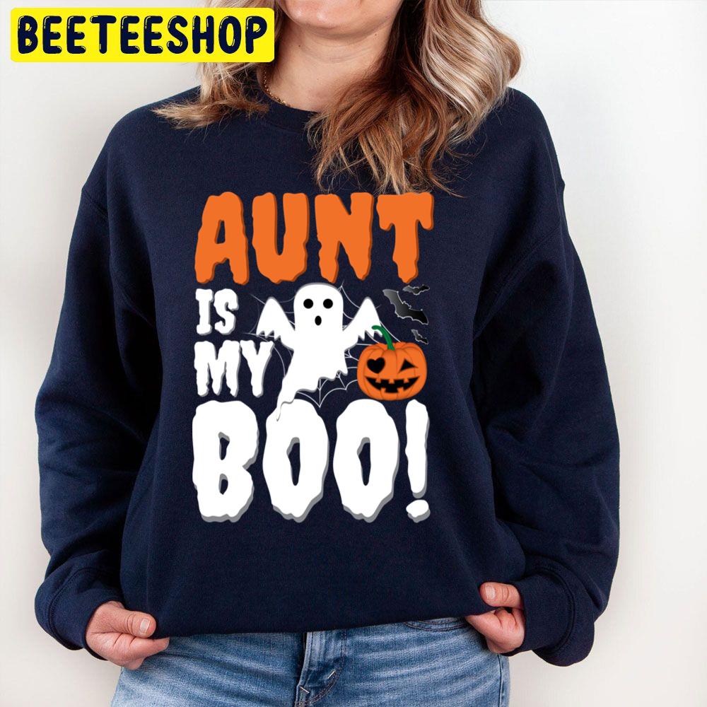 Halloween Ghost Aunt Is My Boo Trending Unisex Sweatshirt Halloween Ghost Aunt Is My Boo Trending Unisex Sweatshirt