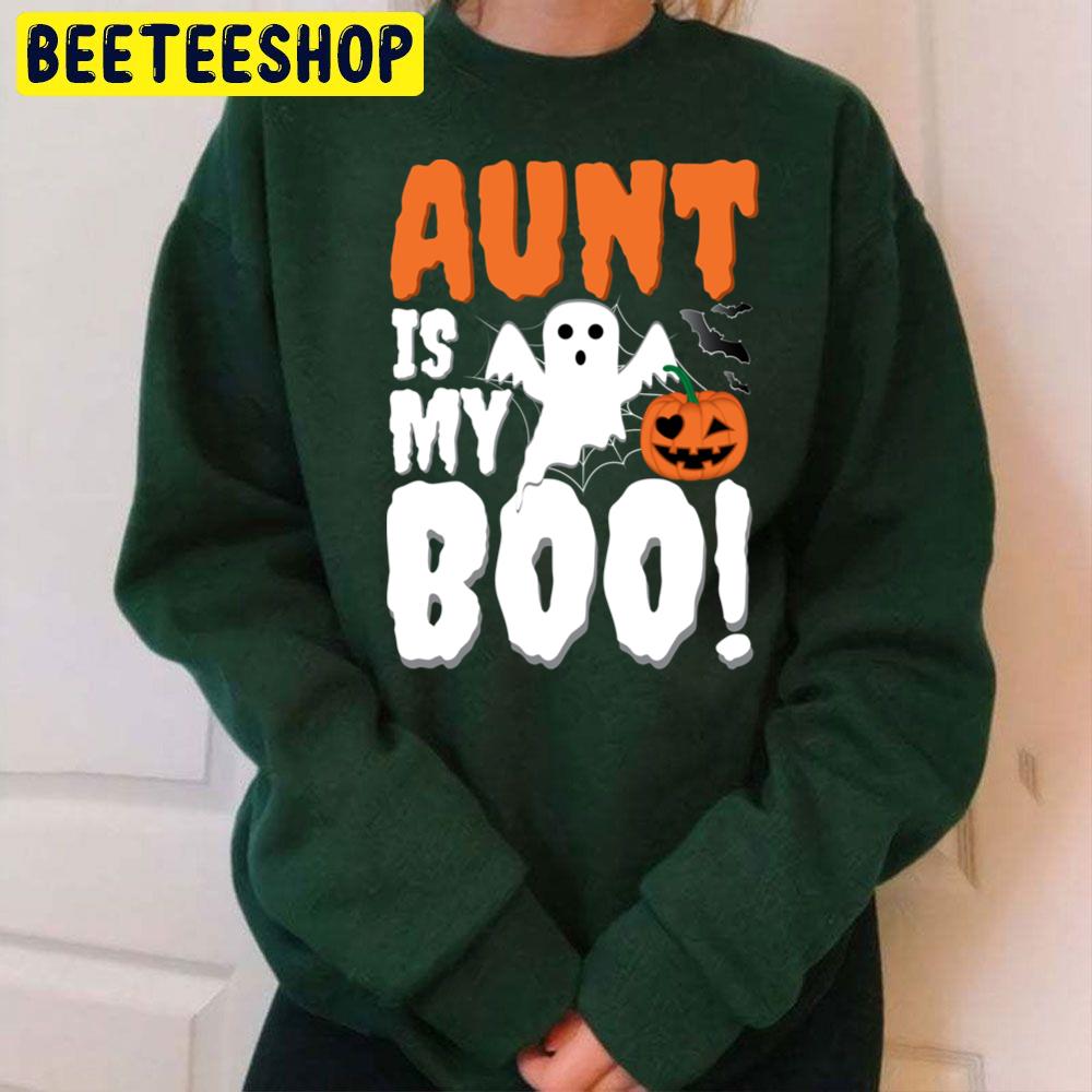 Halloween Ghost Aunt Is My Boo Trending Unisex Sweatshirt Halloween Ghost Aunt Is My Boo Trending Unisex Sweatshirt