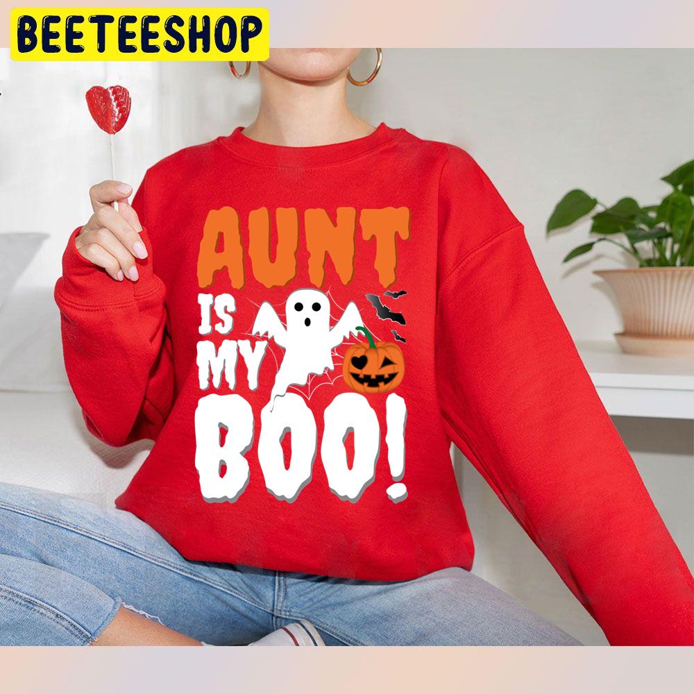 Halloween Ghost Aunt Is My Boo Trending Unisex Sweatshirt Halloween Ghost Aunt Is My Boo Trending Unisex Sweatshirt