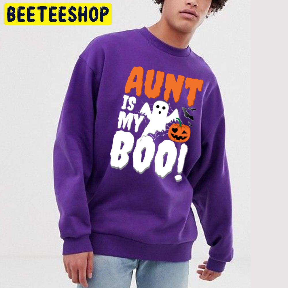 Halloween Ghost Aunt Is My Boo Trending Unisex Sweatshirt Halloween Ghost Aunt Is My Boo Trending Unisex Sweatshirt