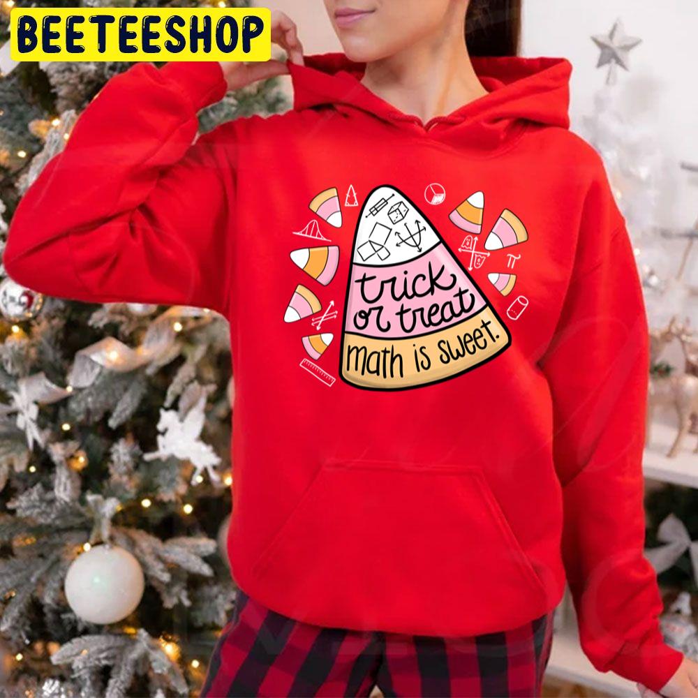 Halloween Math Design With Candy Corn Unisex Hoodie Halloween Math Design With Candy Corn Unisex Hoodie
