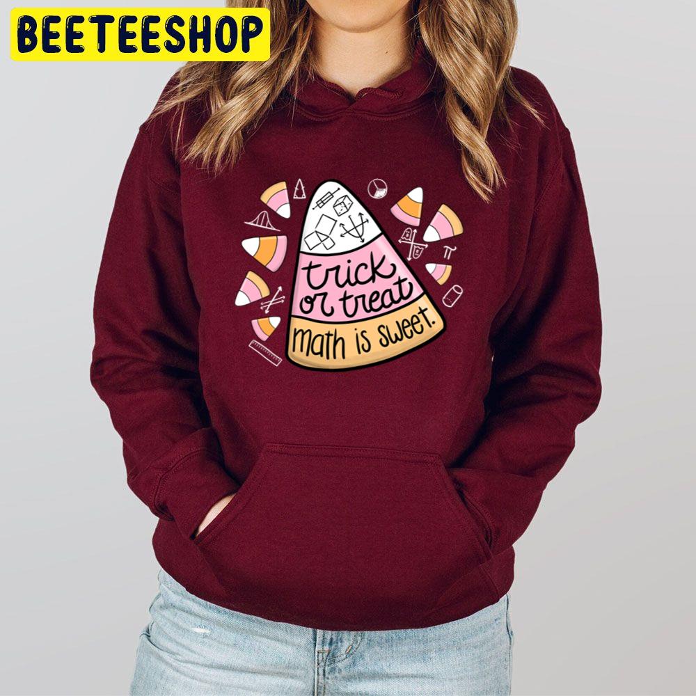 Halloween Math Design With Candy Corn Unisex Hoodie Halloween Math Design With Candy Corn Unisex Hoodie
