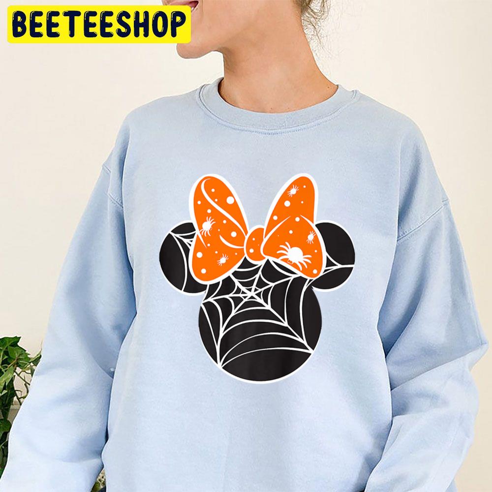 Halloween Minnie Spider Web Logo Trending Unisex Sweatshirt Halloween Minnie Spider Web Logo Trending Unisex Sweatshirt
