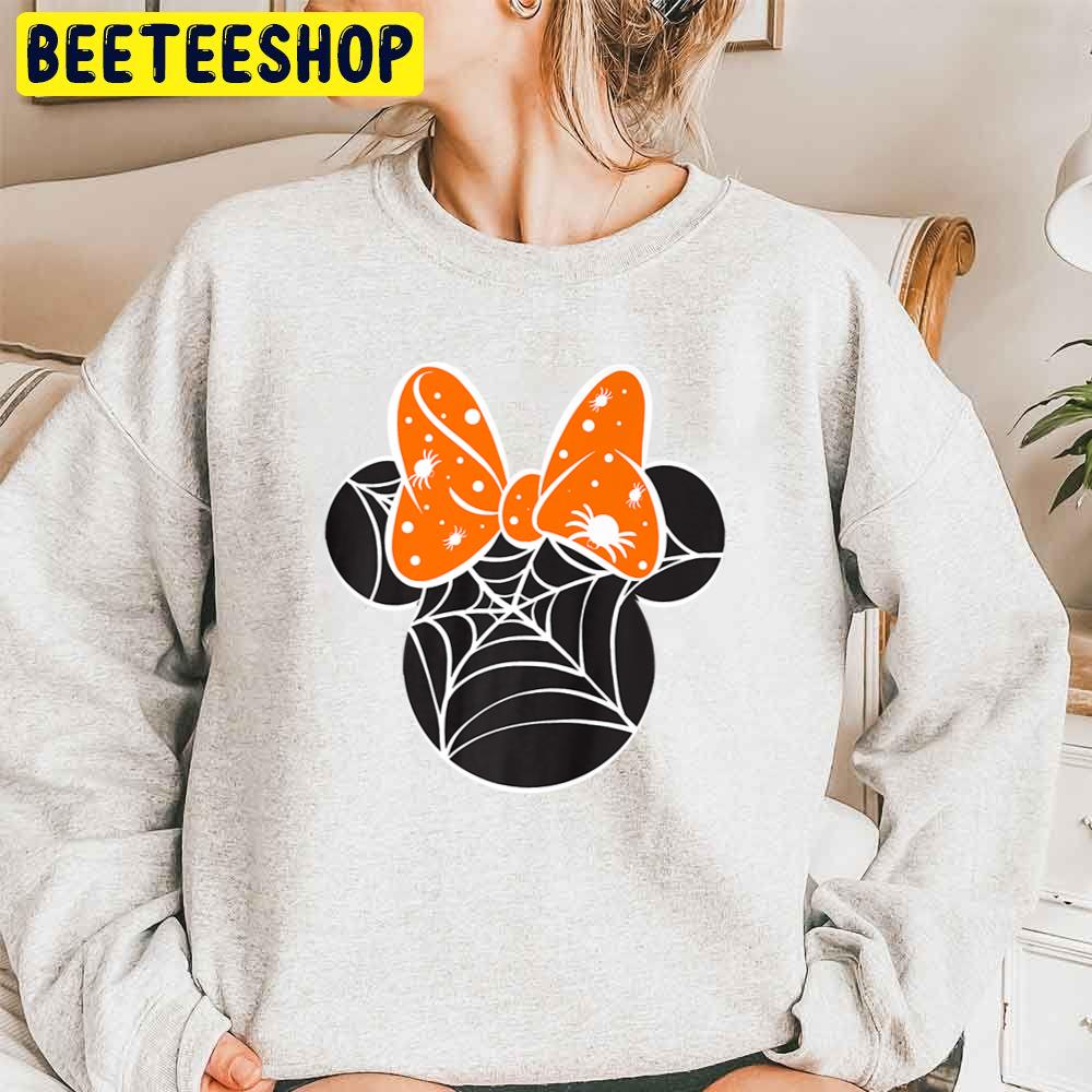 Halloween Minnie Spider Web Logo Trending Unisex Sweatshirt Halloween Minnie Spider Web Logo Trending Unisex Sweatshirt