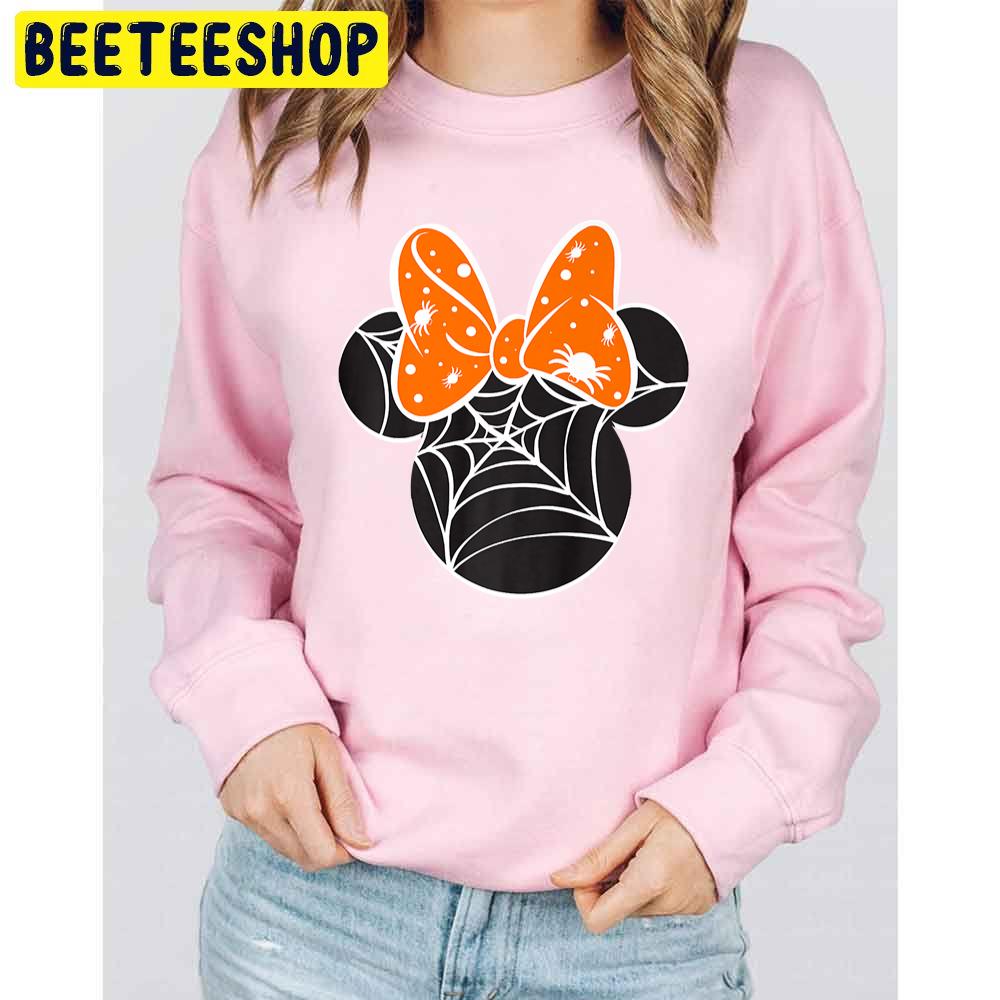 Halloween Minnie Spider Web Logo Trending Unisex Sweatshirt Halloween Minnie Spider Web Logo Trending Unisex Sweatshirt
