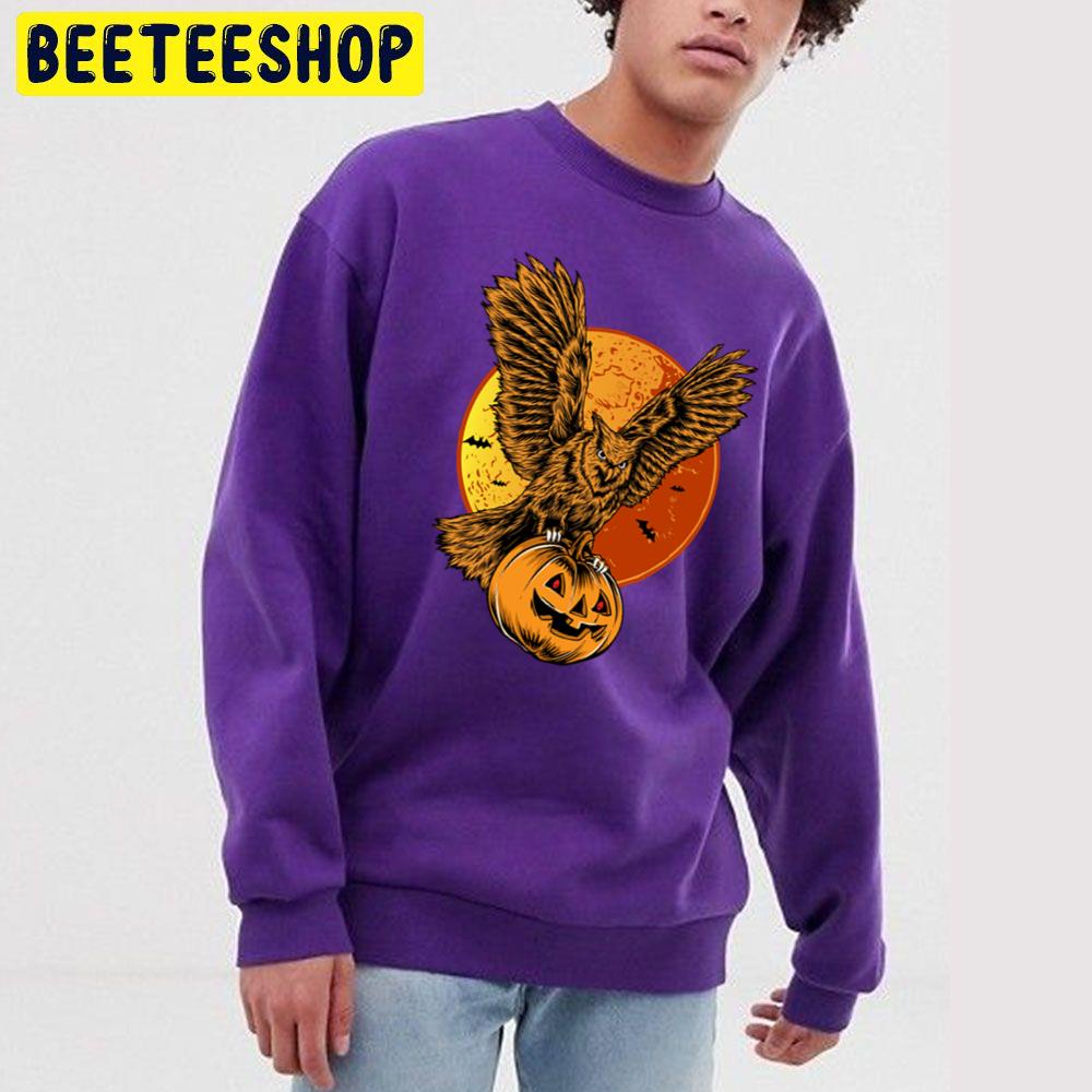 Halloween Owl Pumpkin Trending Unisex Sweatshirt Halloween Owl Pumpkin Trending Unisex Sweatshirt