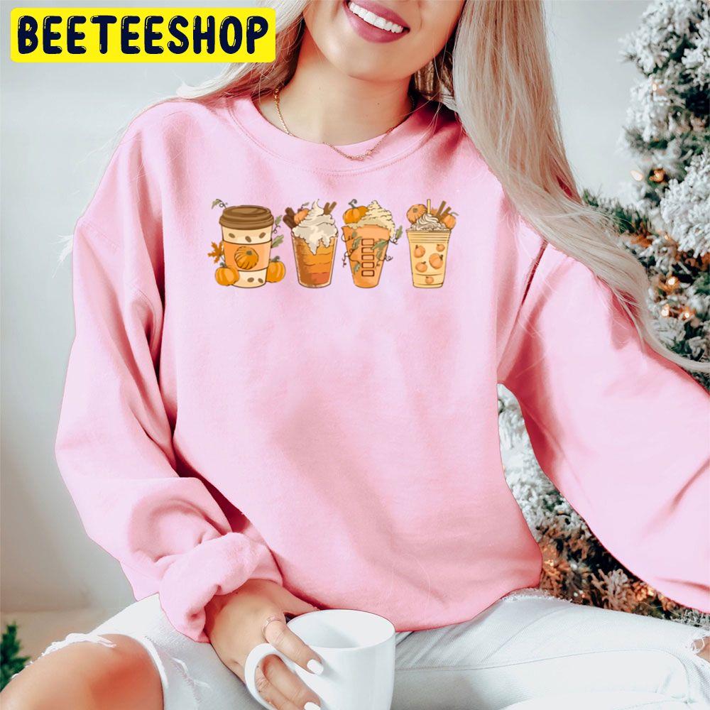 Halloween Pumpkin Latte Drink Cup Trending Unisex Hoodie Halloween Pumpkin Latte Drink Cup Trending Unisex Hoodie