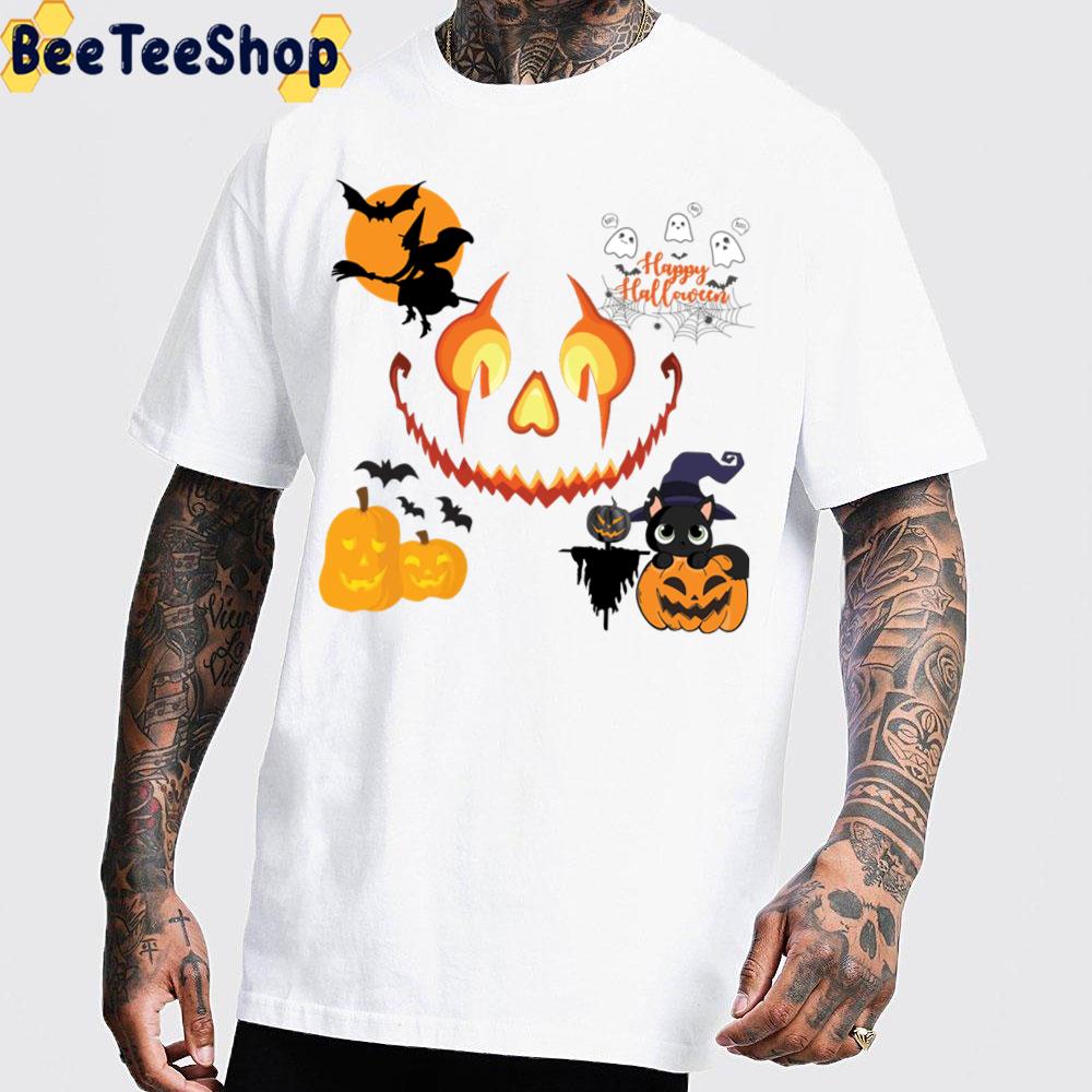 Halloween Scary Evil Funny Pumkin Head Witch Boo And Black Cat Trending Unisex Sweatshirt Halloween Scary Evil Funny Pumkin Head Witch Boo And Black Cat Trending Unisex Sweatshirt