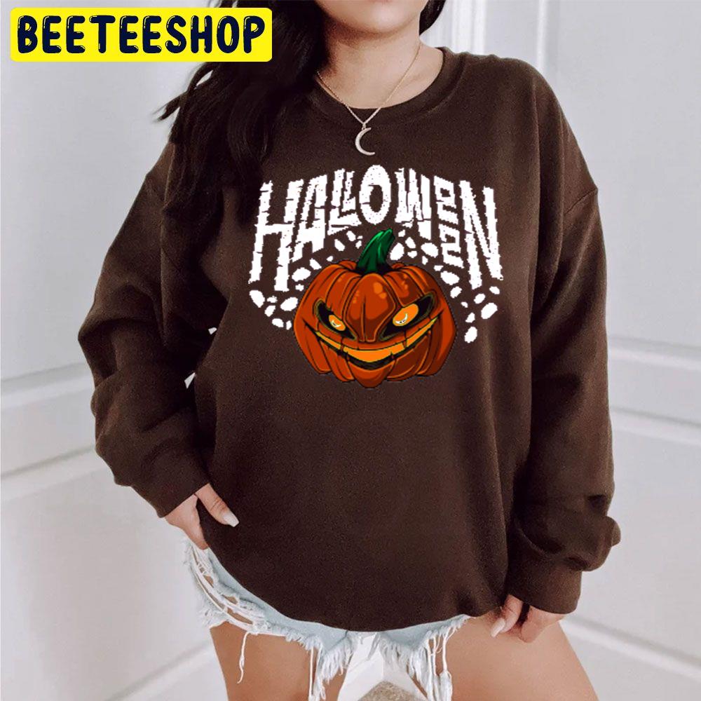 Halloween Scary Evil Pumpkin Funny Pumpkin Head Trending Unisex Sweatshirt Halloween Scary Evil Pumpkin Funny Pumpkin Head Trending Unisex Sweatshirt