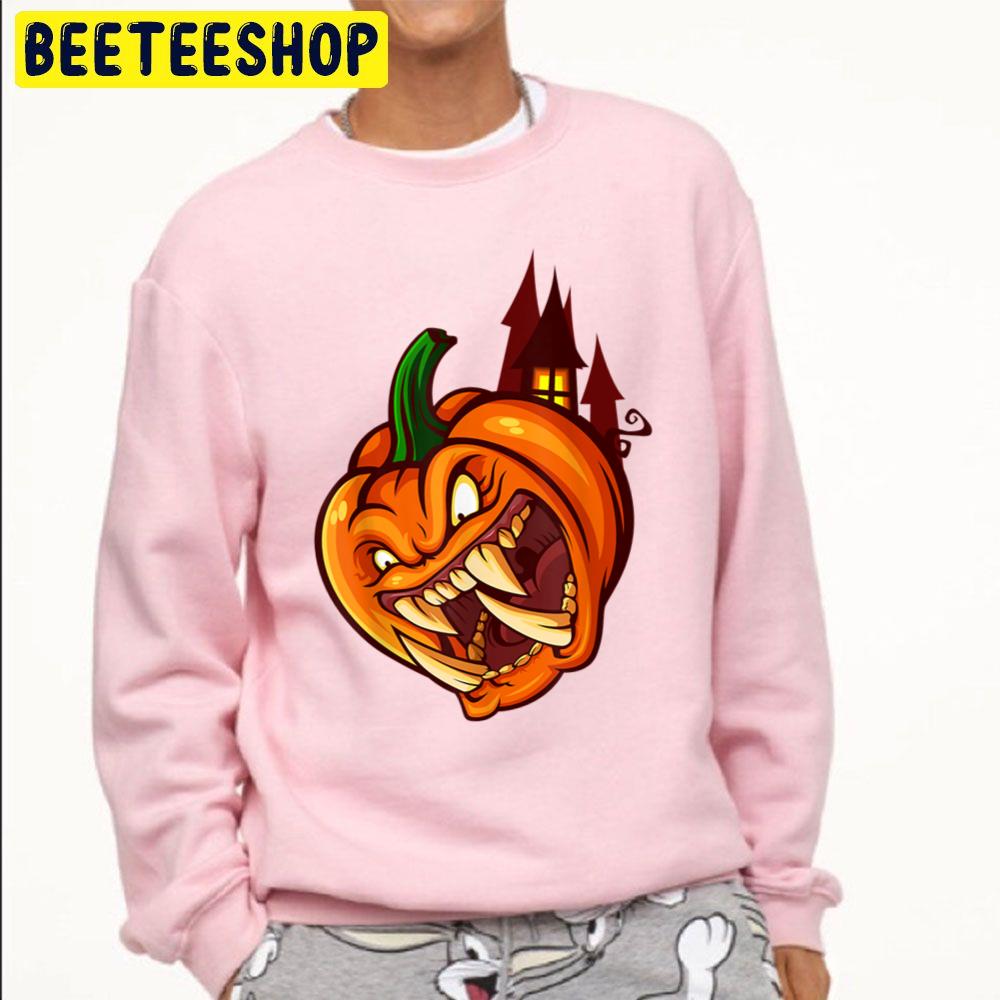 Halloween Scary Pumpkin Face Trending Unisex Sweatshirt Halloween Scary Pumpkin Face Trending Unisex Sweatshirt