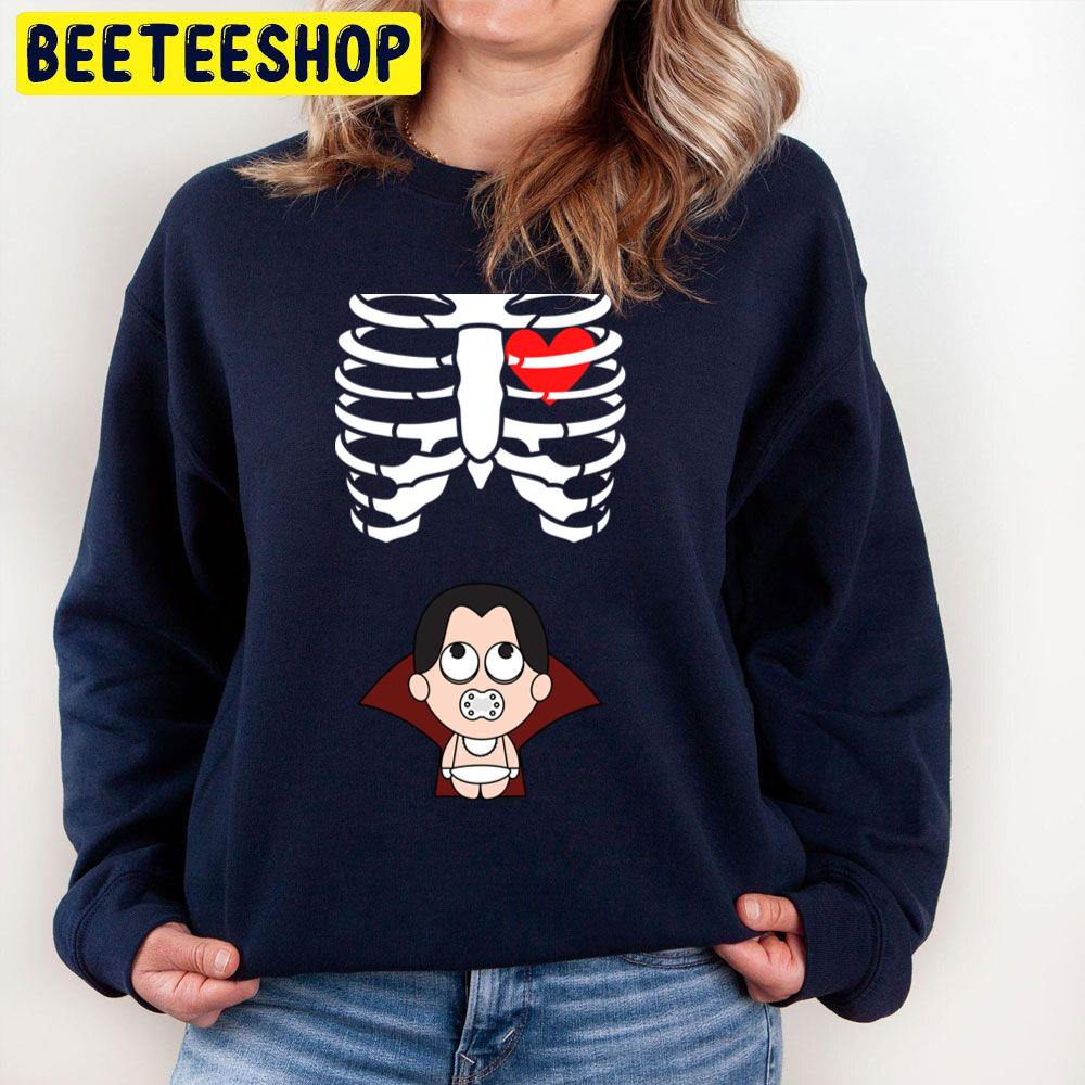 Halloweens For Pregnant Maternity Vampire Baby Trending Unisex Sweatshirt Halloweens For Pregnant Maternity Vampire Baby Trending Unisex Sweatshirt